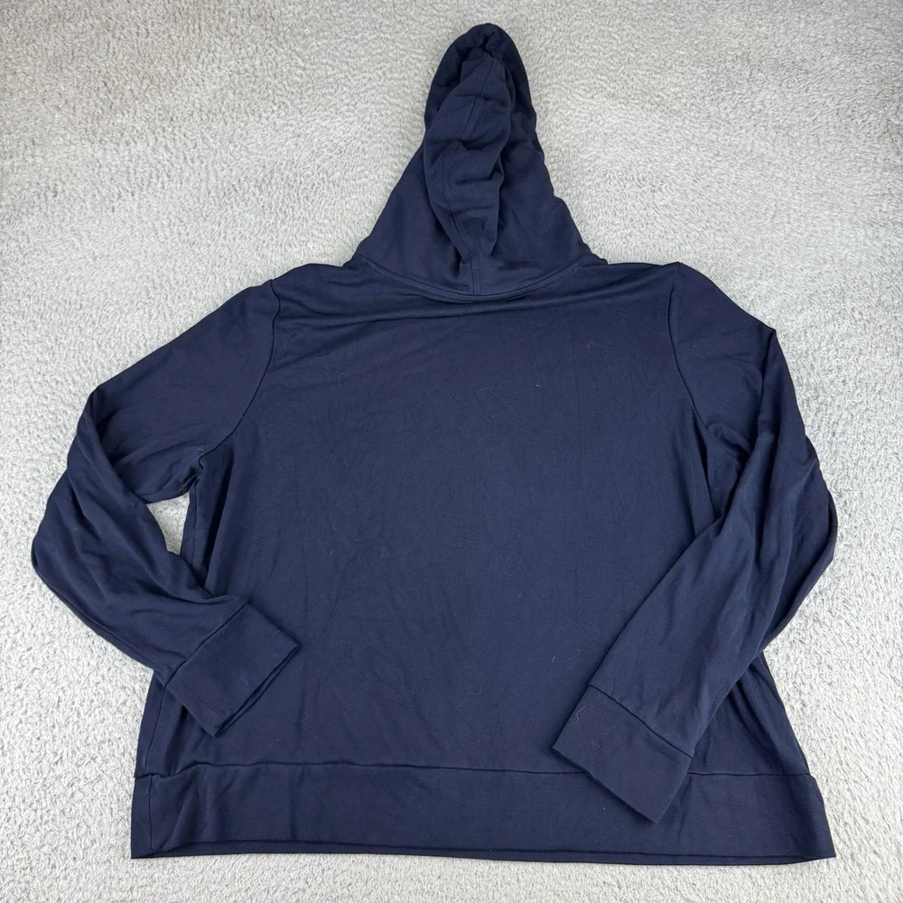 Cozy Earth Hoodie Mens XL Blue Ultra Soft Pullover Bamboo